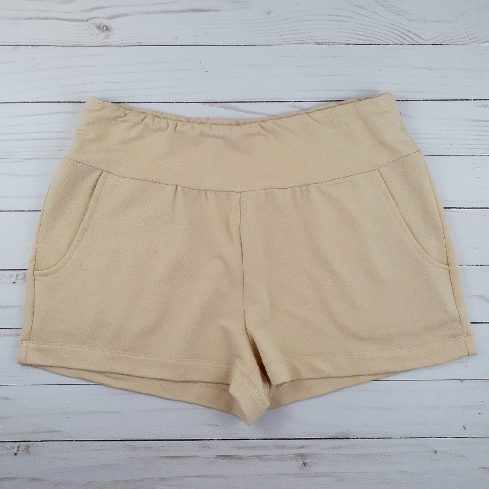 Material Girl Soft Shorts Medium Beige Pockets 72